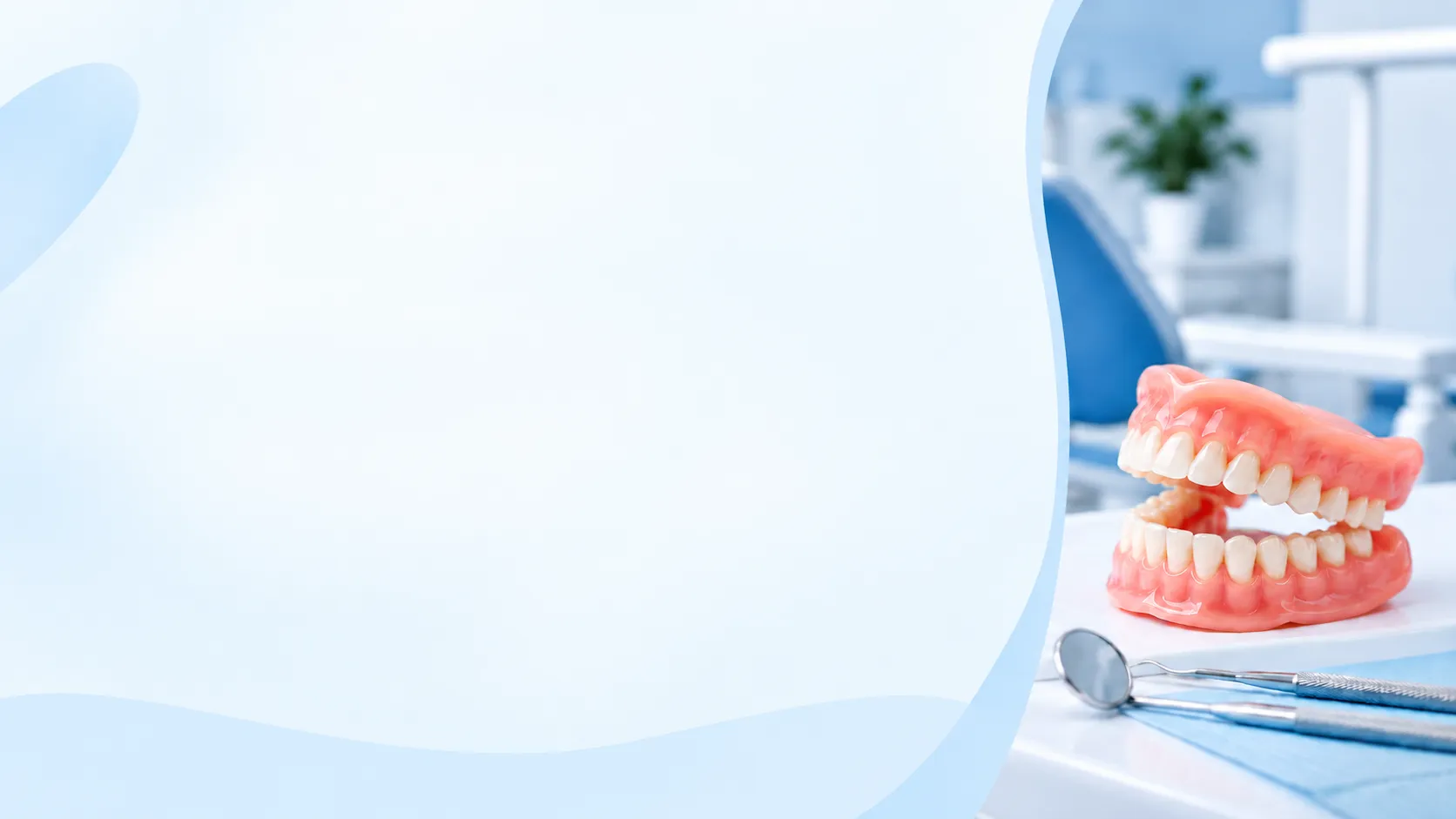 Dental dentures and dental instruments